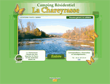Tablet Screenshot of camping-la-chareyrasse.com